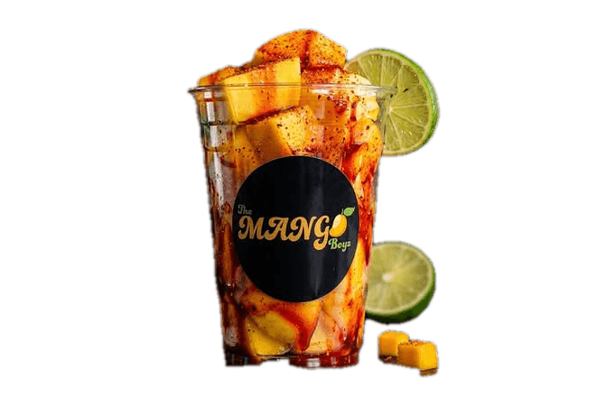 Mango Fuego — fresh mango loaded with chamoy, Tajín and lime